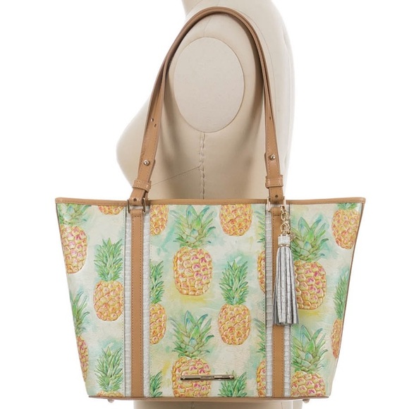 Brahmin Handbags - Brahmin Med Asher Pompano Pineapple Leather Tote